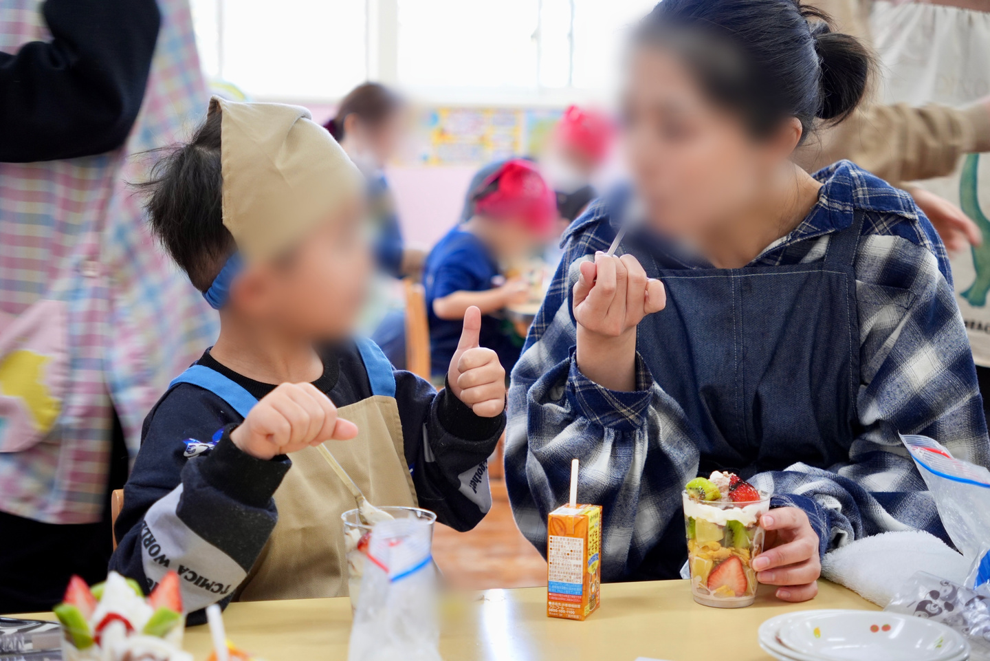 親子クッキングのスナップ